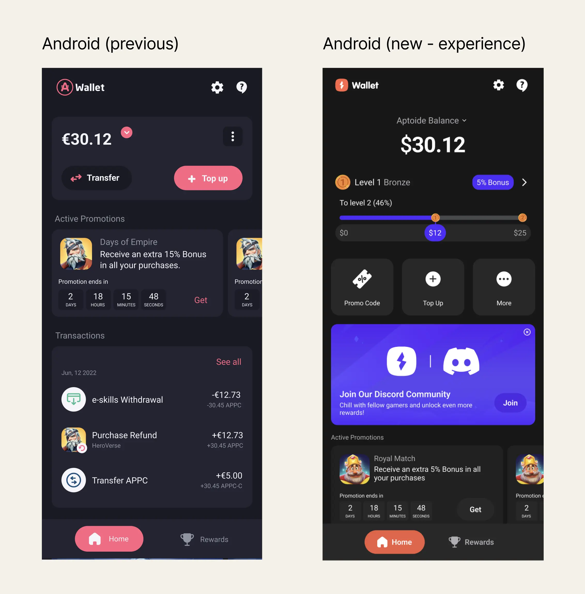 Aptoide wallet rebranding